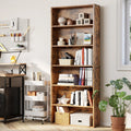 70.8" H x 23.8" W Standard Bookcase 6 Tiers Tall with Storage for Living Room, Home Office