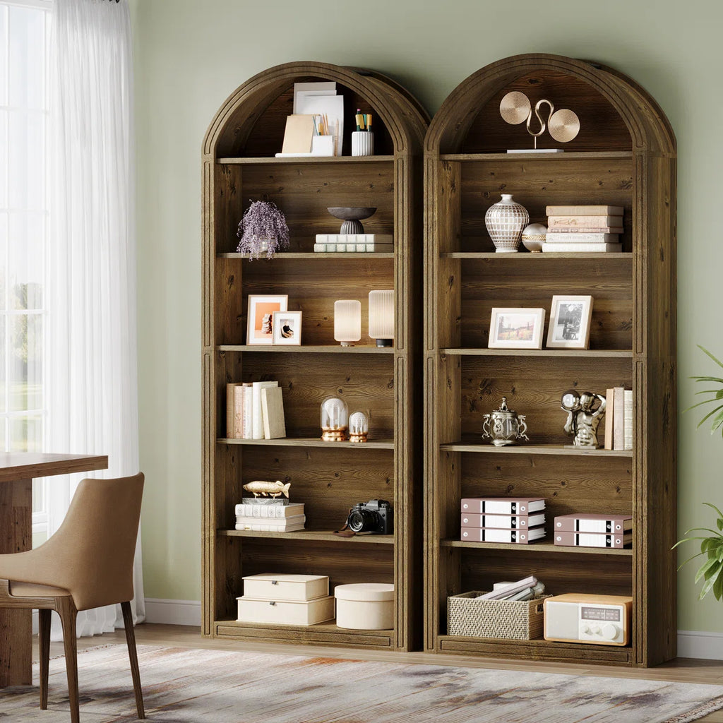 Tall Arched Bookcase