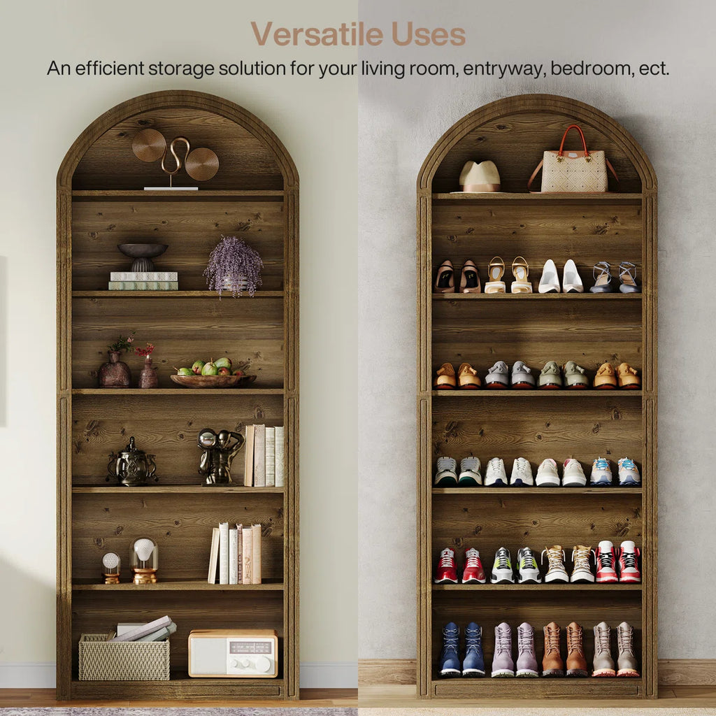 Tall Arched Bookcase